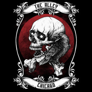 Gothic Skull Raven Tshirt - The Alley Chicago