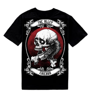 Gothic Skull Raven Tshirt