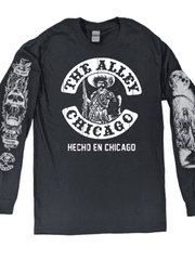 Load image into Gallery viewer, Hecho En Chicago Tshirt with Printed Long Sleeves
