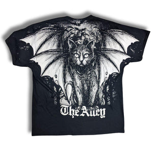 Huge Print Black Cat Alley Tshirt - The Alley Chicago
