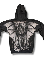 Load image into Gallery viewer, Huge Print Black Cat Hoodie - The Alley Chicago
