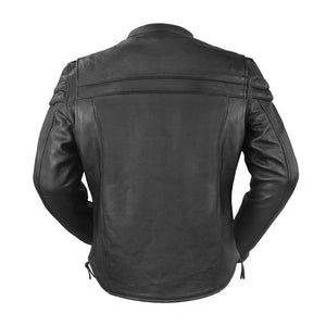 Maverick Premium Cafe Style Big And Tall Leather Jacket