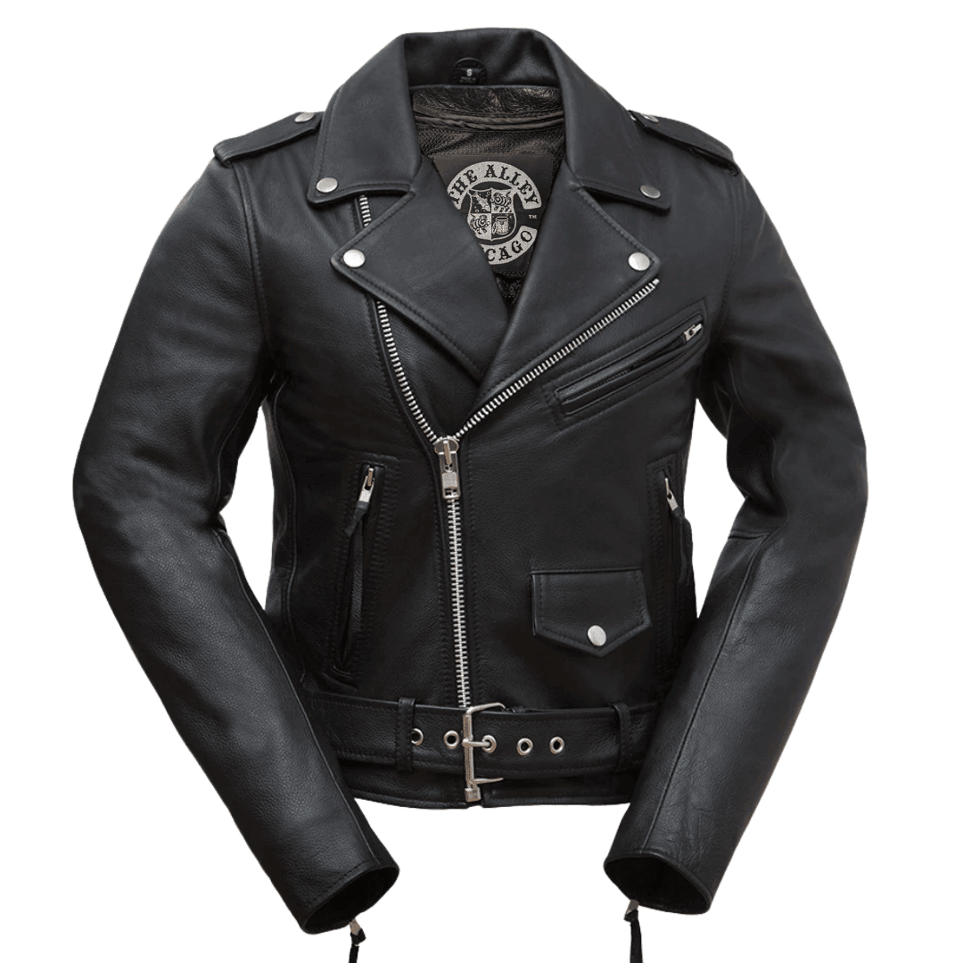 Premium Womens Leather Motorcycle Jacket