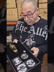 Load and play video in Gallery viewer, Chrome Finish Alley Coffin Flask
