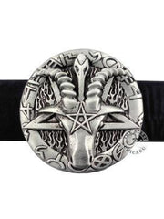 Ram s Head Pentagram Belt Buckle