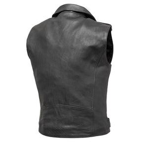 Rockin' Mens Leather Jacket Style Vest