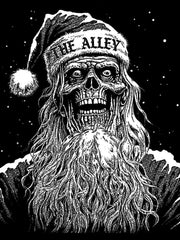 Load image into Gallery viewer, Santa Skull Tshirt
