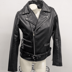 Sexy Classic Womens Leather Motorcycle Jacket