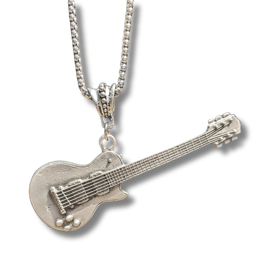 Single Cutaway Guitar Necklace - The Alley Chicago