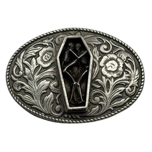 Skeleton Coffin Belt Buckle