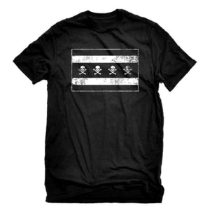 Chicago Flag Skulls Tshirt