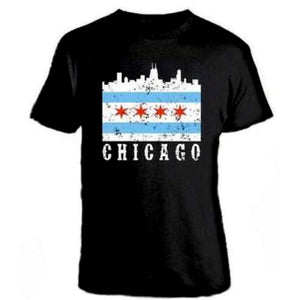 Chicago Flag Skyline Tshirt