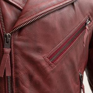 Red fillmore jacket detail