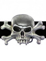 Load image into Gallery viewer, Belts &amp; Buckles - Vampire Skull And Crossbones Belt Buckle
