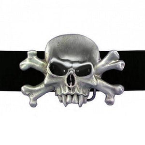 Belts & Buckles - Vampire Skull And Crossbones Belt Buckle