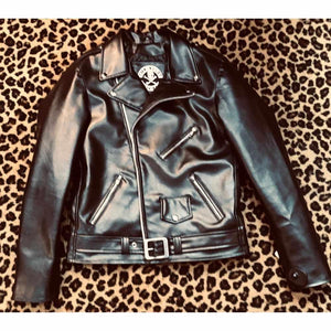 Vegan Classic Motorcycle Jacket Store Shot | The Alley