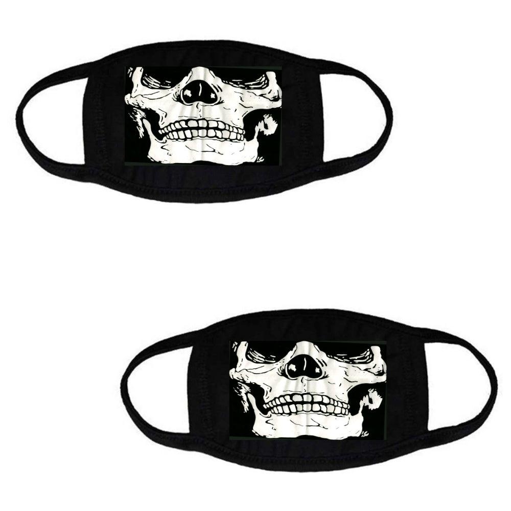 Skull Cotton Stretch Face Covering 2-Pack
