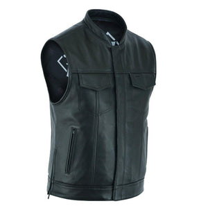 SHOT CALLER ZIP FRONT LEATHER VEST