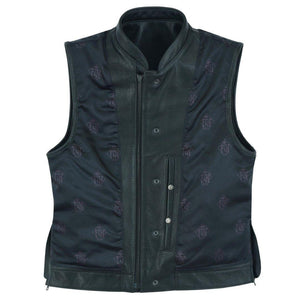 SHOT CALLER ZIP FRONT LEATHER VEST