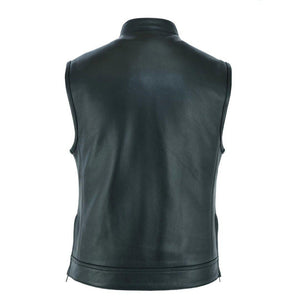 SHOT CALLER ZIP FRONT LEATHER VEST