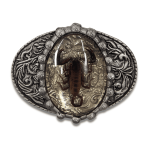 Scorpion Oval Belt Buckle