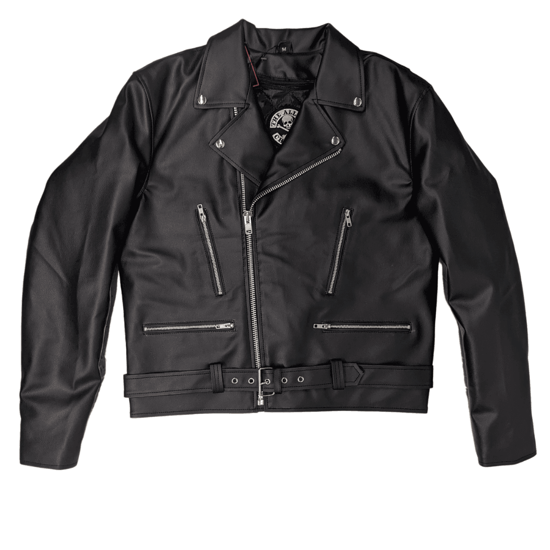 Vegan Black Motorcycle Jacket