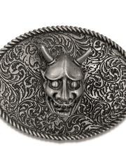Load image into Gallery viewer, Devil Head Oval Belt Buckle
