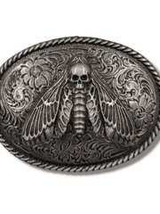 Load image into Gallery viewer, Moth Oval Belt Buckle

