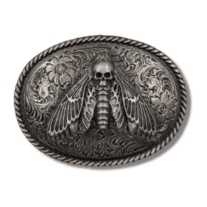 Moth Oval Belt Buckle