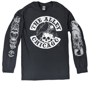 The Raven Tshirt with Printed Long Sleeves