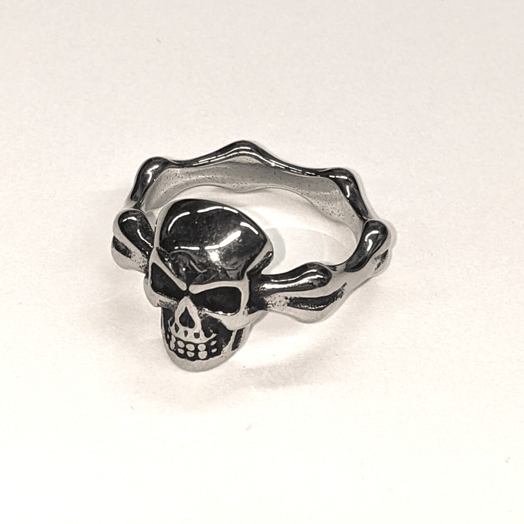 Skull Bone Band Stainless Steel Ring