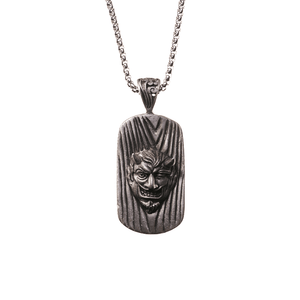 Demon Dog Tag Necklace