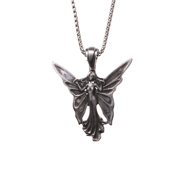 Angel Butterfly Pendant Necklace