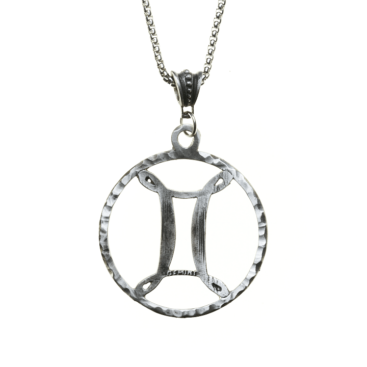 Gemini Zodiac Symbol Necklace