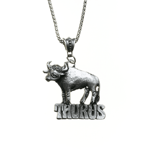 Vintage Style Taurus Zodiac Necklace