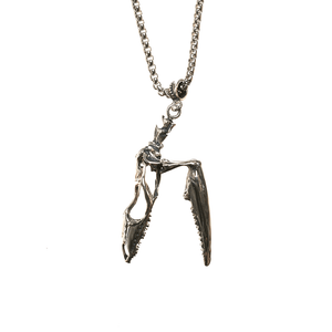 Tegu Lizard Skull Necklace with Moveable Jaw