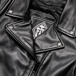 BLACKTOP CLASSIC WOMENS LEATHER MOTORCYCLE JACKET