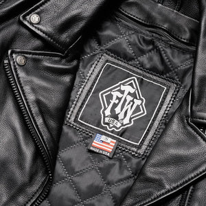 BLACKTOP CLASSIC WOMENS LEATHER MOTORCYCLE JACKET