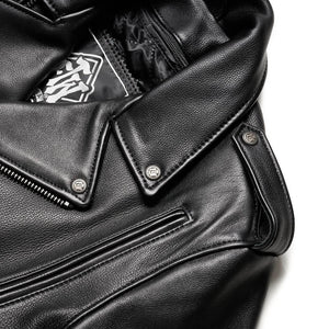 HOGS BREATH PREMIUM MENS CLASSIC LEATHER JACKET