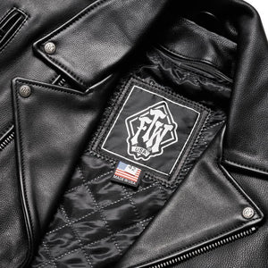 HOGS BREATH PREMIUM MENS CLASSIC LEATHER JACKET