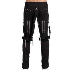 Black Studded Bondage Pants