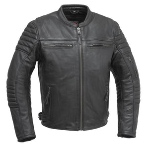 The Commuter Premium Men's Leather Motorcycle Jacket