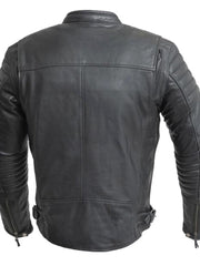 Load image into Gallery viewer, The Commuter Premium Men&#39;s Leather Motorcycle Jacket
