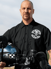 Load image into Gallery viewer, Gothic Red Dragon Dickie&#39;s Work Shirt
