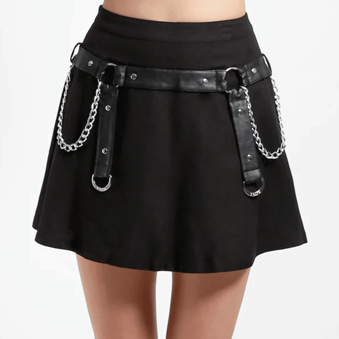 Black Chain Skirt