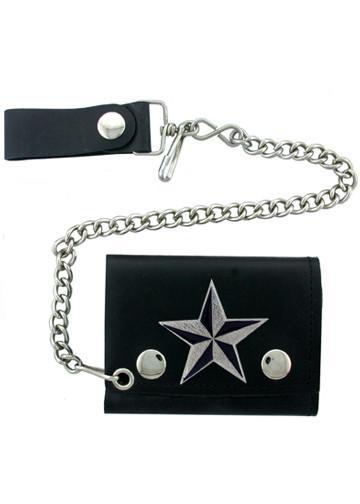 Accessories - Nautical Star Tri-fold Biker Wallet