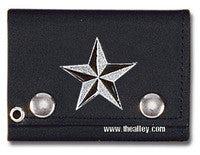 Accessories - Nautical Star Tri-fold Biker Wallet