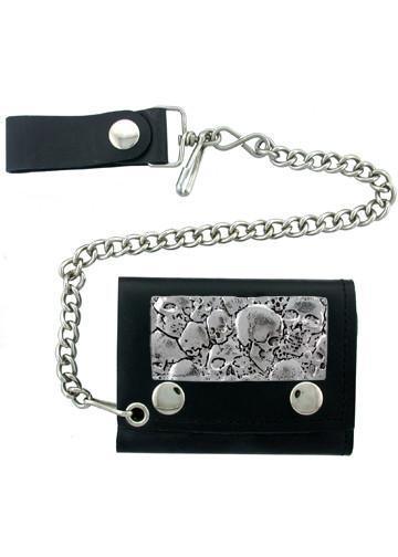 Accessories - Pile Of Skulls Biker Wallet