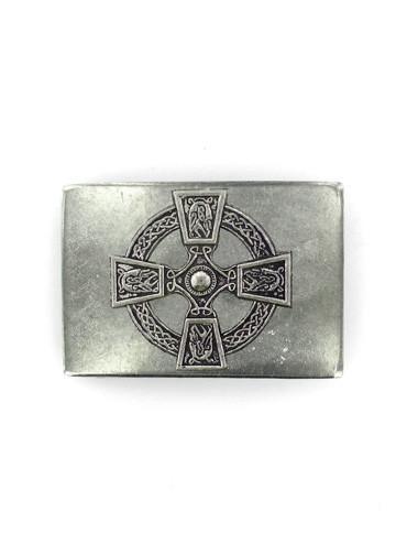 Belts & Buckles - Celtic Cross Rectangle Belt Buckle