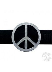 Belts & Buckles - Peace Sign Belt Buckle